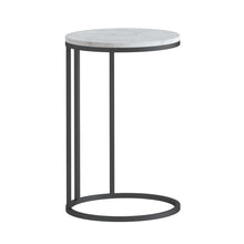 Load image into Gallery viewer, Mia White Marble Side Table - Grey
