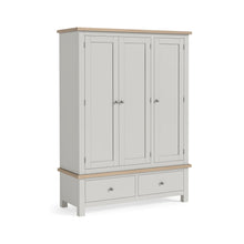 Load image into Gallery viewer, Morley Stone Grey Triple Wardrobe
