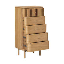 Load image into Gallery viewer, Solano 5 Drawer Tallboy - Natural
