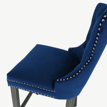 Load image into Gallery viewer, Velvet Bar Stool with Antique Legs
