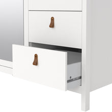 Load image into Gallery viewer, Marley 3 Door Mirrored Wardrobe with Drawers - White
