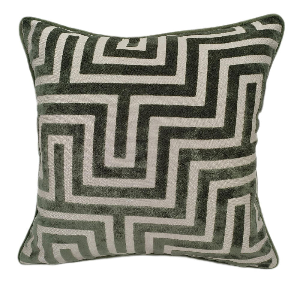 Malini Paul Moneypenny Amazing Sage 56x56cm Cushion