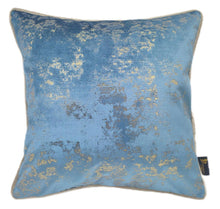Load image into Gallery viewer, Malini Paul Moneypenny Spoiltrotton Blue 43x43cm Cushion
