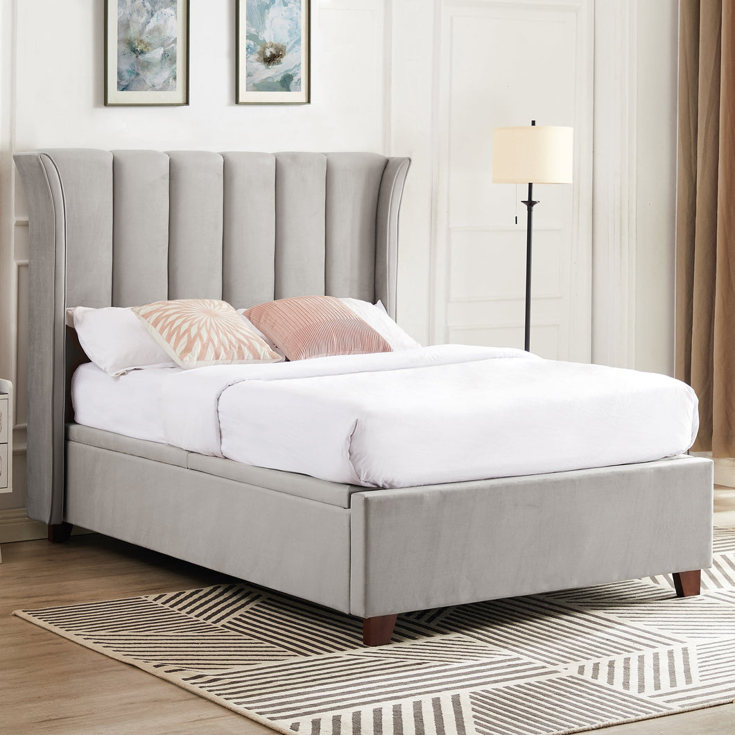 Michigan Grey Ottoman Bed