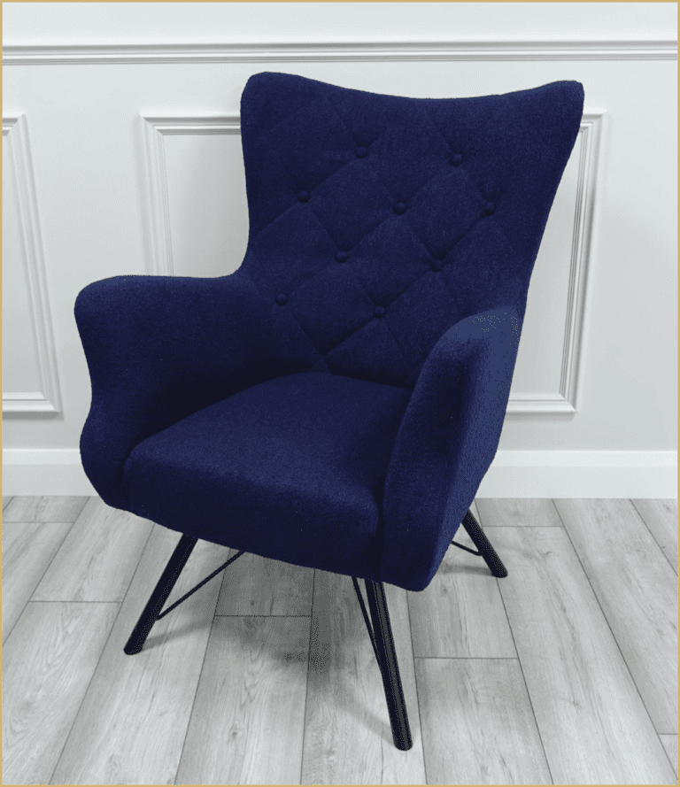 Myles Accent Chair - Navy