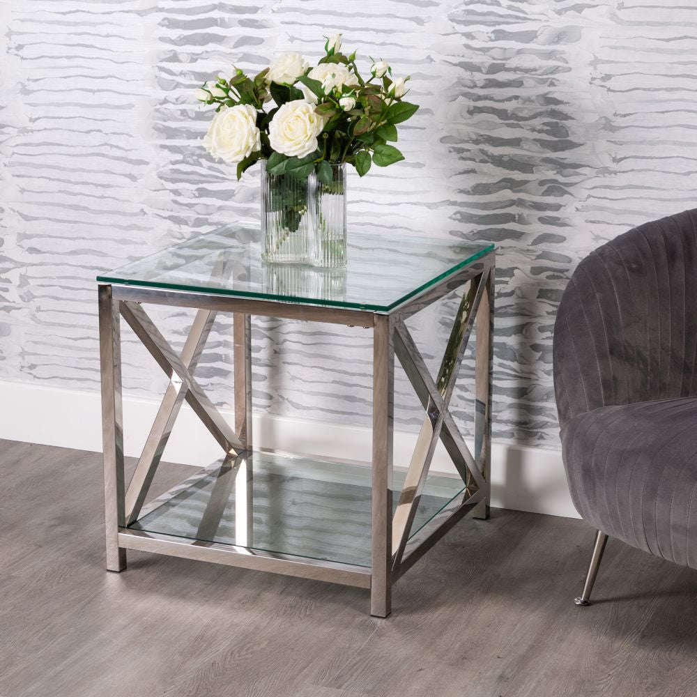 Louis Glass Side Table