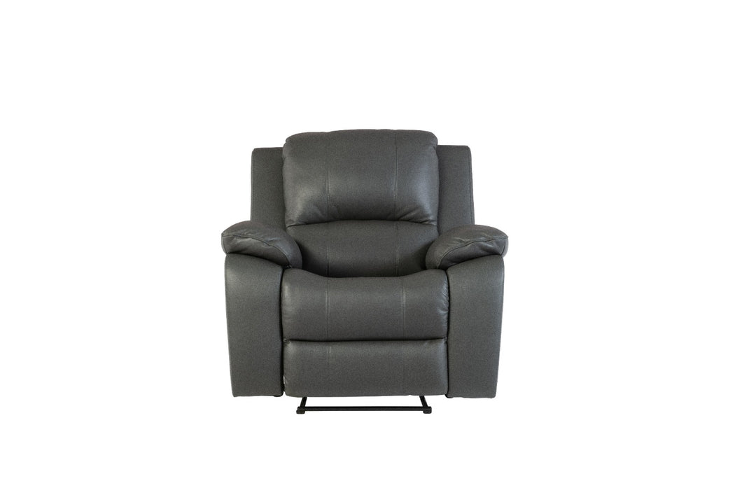 Peruzzi Leather Recliner - Grey
