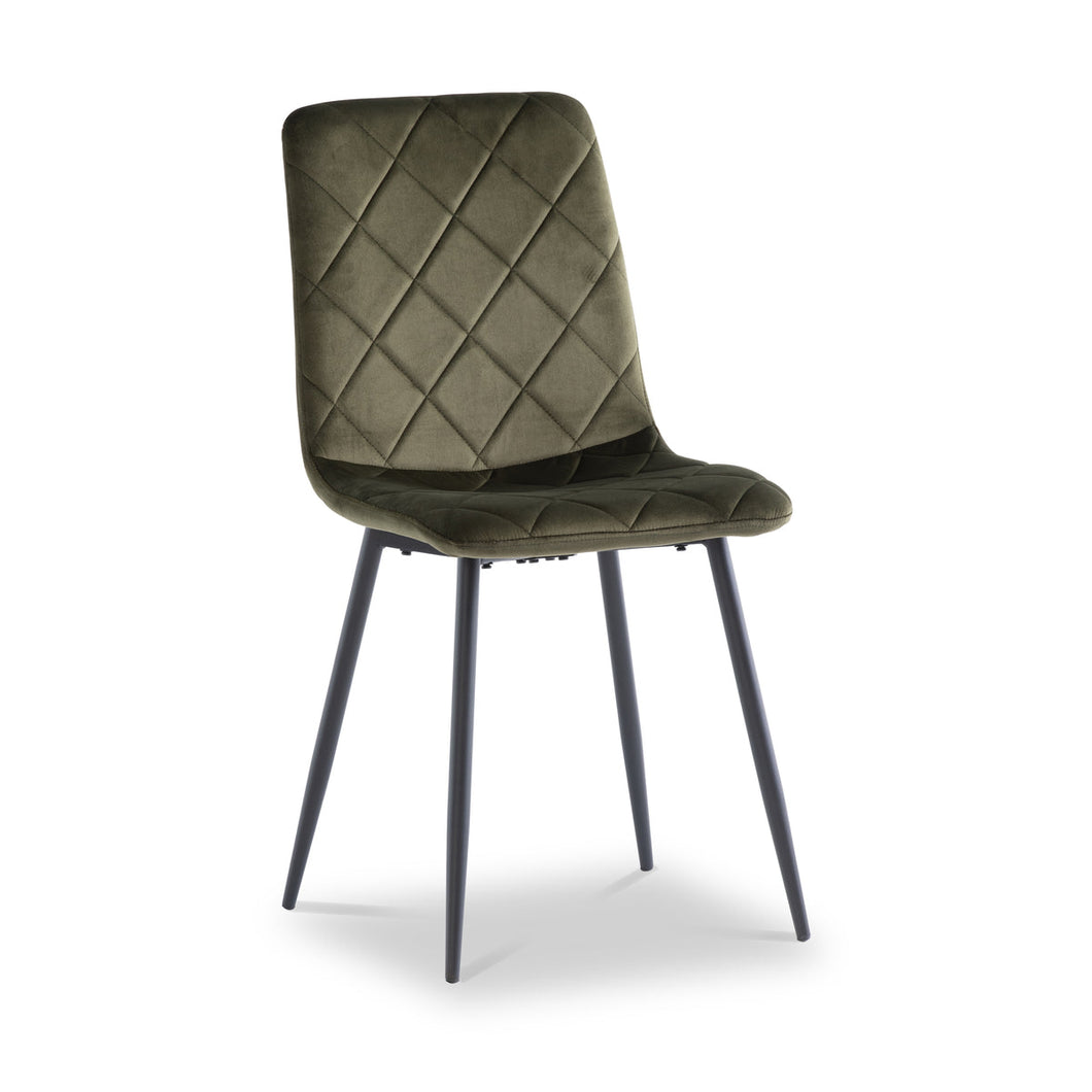 Bianca Green Velvet Dining Chair