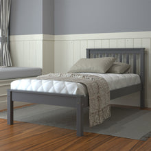 Load image into Gallery viewer, Rebecca Wooden Bed - Grey
