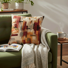 Load image into Gallery viewer, Malini Homestead Rust 45x45cm Cushion
