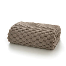 Load image into Gallery viewer, Malini Paul Moneypenny Ultrasoft Faux Fur Taupe Throw
