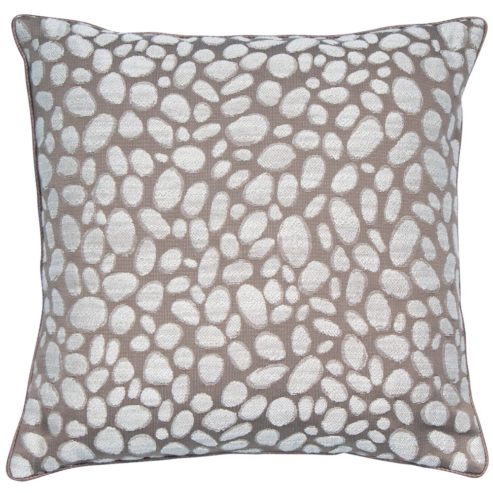 Malini Pebbles 43x43cm Taupe Cushion