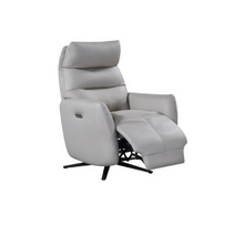 Load image into Gallery viewer, Seren Power Swivel Recliner - Light Grey Leather

