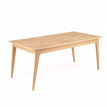 Load image into Gallery viewer, Weston 1800/2400 Oak Herringbone Extending Table
