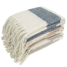 Load image into Gallery viewer, Malini Kalix Blue Stripe Throw

