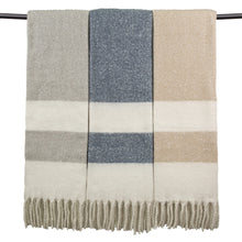 Load image into Gallery viewer, Malini Kalix Blue Stripe Throw
