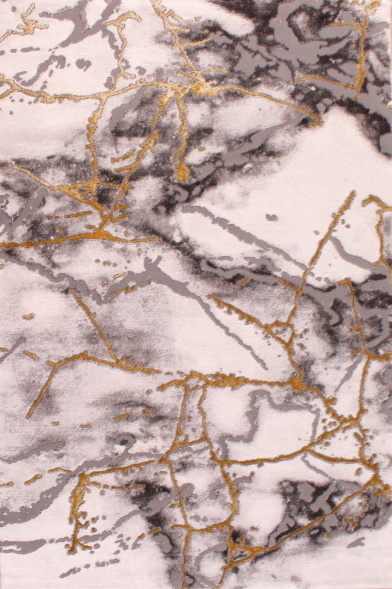Cream/Gold Abstract Rug