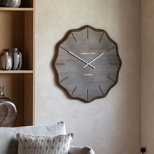 Load image into Gallery viewer, Thomas Kent Harley 28" Dark Cedar Wall Clock
