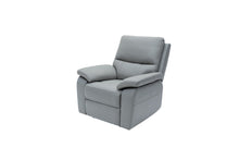 Load image into Gallery viewer, Canelo Grey Leather Electric Recliner

