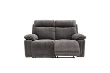 Load image into Gallery viewer, Clarence Fabric Electric 2 Seater Recliner - Charcoal
