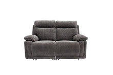 Load image into Gallery viewer, Clarence Fabric Electric 2 Seater Recliner - Charcoal
