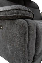 Load image into Gallery viewer, Clarence Fabric Electric 3 Seater Recliner - Charcoal
