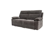 Load image into Gallery viewer, Clarence Fabric Electric 3 Seater Recliner - Charcoal

