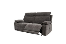 Load image into Gallery viewer, Clarence Fabric Electric 3 Seater Recliner - Charcoal
