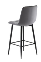 Load image into Gallery viewer, Bianca Velvet Counter Stool - Grey
