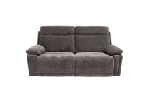 Load image into Gallery viewer, Clarence Fabric Electric 3 Seater Recliner - Charcoal

