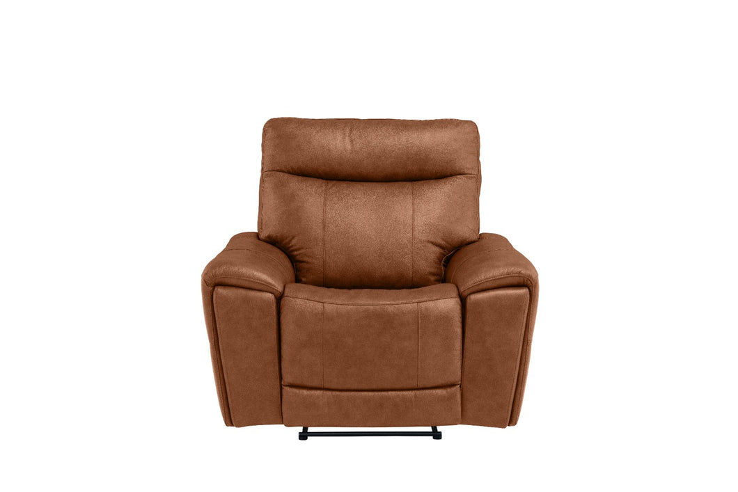 Dorzano Leather Electric Reclining Armchair - Tan