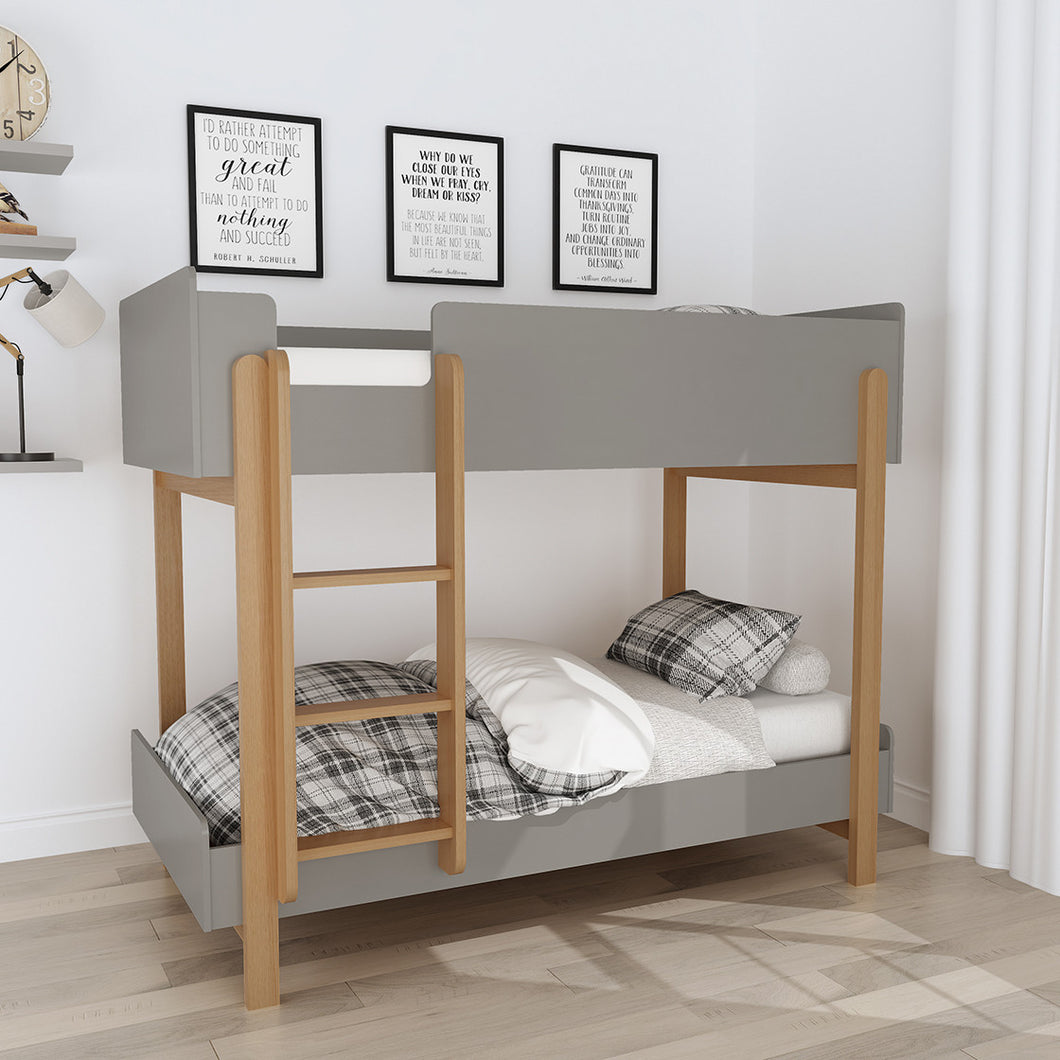 Hartford Grey Single Bunk Bed