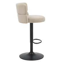 Load image into Gallery viewer, Macy Brushed Velvet Cream Stool
