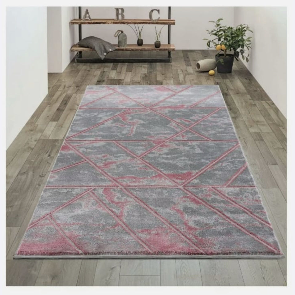 Pink Marble Rug