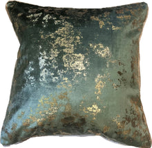 Load image into Gallery viewer, Malini Paul Moneypenny Spoiltrotton Sage 43x43cm Cushion
