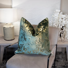 Load image into Gallery viewer, Malini Paul Moneypenny Spoiltrotton Sage 43x43cm Cushion
