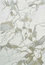 Load image into Gallery viewer, Milano Rug in Silver/Green/Gold Pattern
