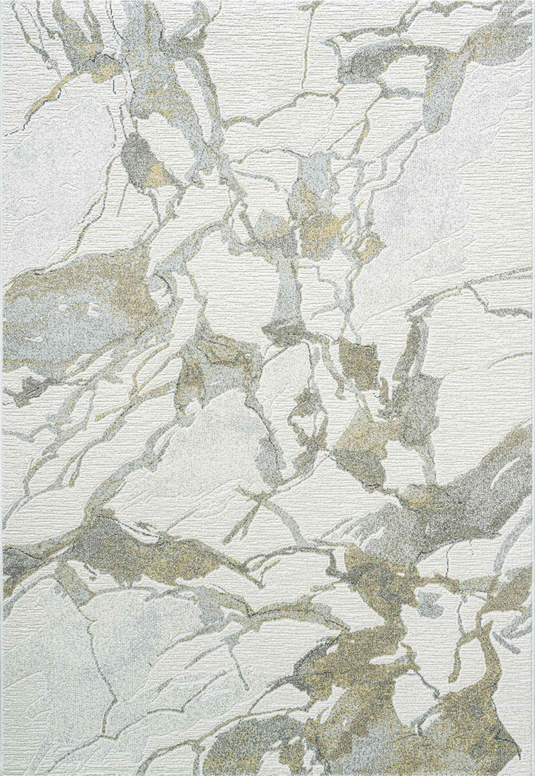 Milano Rug in Silver/Green/Gold Pattern