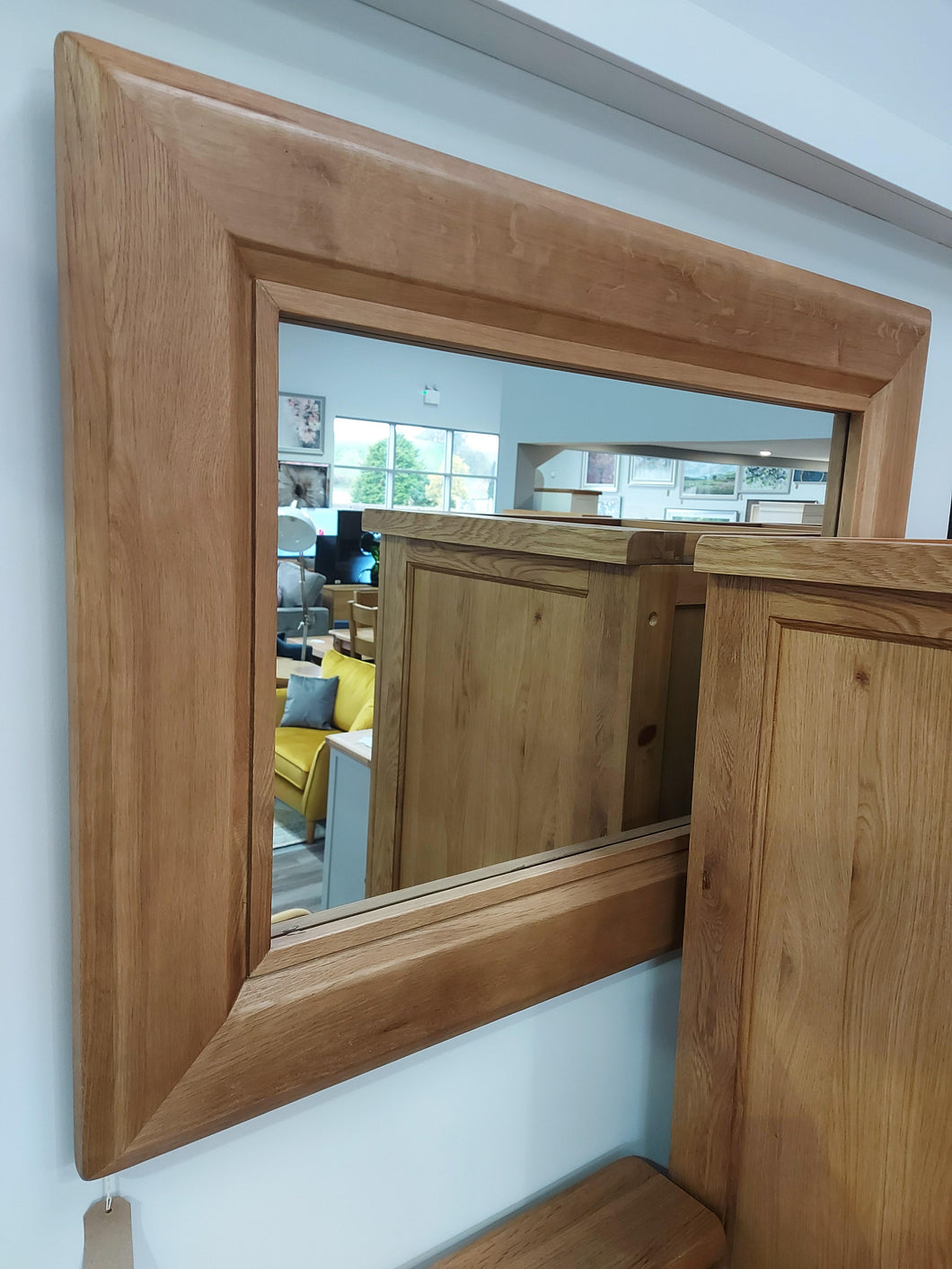 Medium Rectangular Oak Mirror