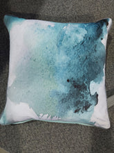 Load image into Gallery viewer, Uneek Abstract Aqua Cushion

