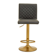 Load image into Gallery viewer, Amelia Dark Grey/Gold Bar Stool
