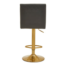 Load image into Gallery viewer, Amelia Dark Grey/Gold Bar Stool
