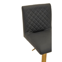 Load image into Gallery viewer, Amelia Dark Grey/Gold Bar Stool

