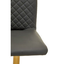 Load image into Gallery viewer, Amelia Dark Grey/Gold Bar Stool

