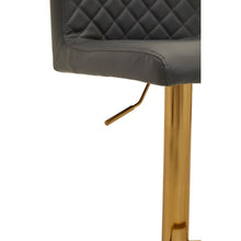 Load image into Gallery viewer, Amelia Dark Grey/Gold Bar Stool
