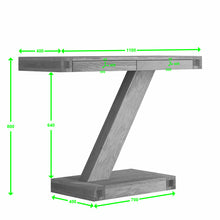 Load image into Gallery viewer, Oak Z Console Table
