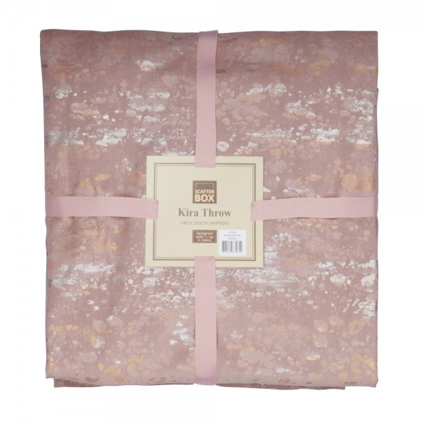 ScatterBox Kira 140x250cm Antique Rose Throw