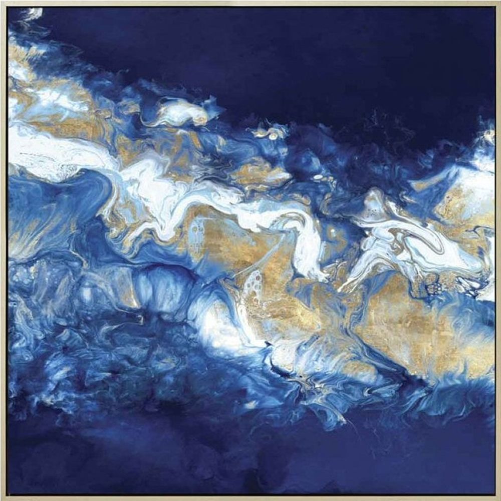 The Deep Blue Framed Canvas