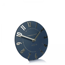 Load image into Gallery viewer, Thomas Kent Mulberry 6&quot; Midnight Blue Mantel Clock
