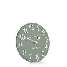 Load image into Gallery viewer, Thomas Kent Arabic 6&quot; Seagrass Mantel Clock

